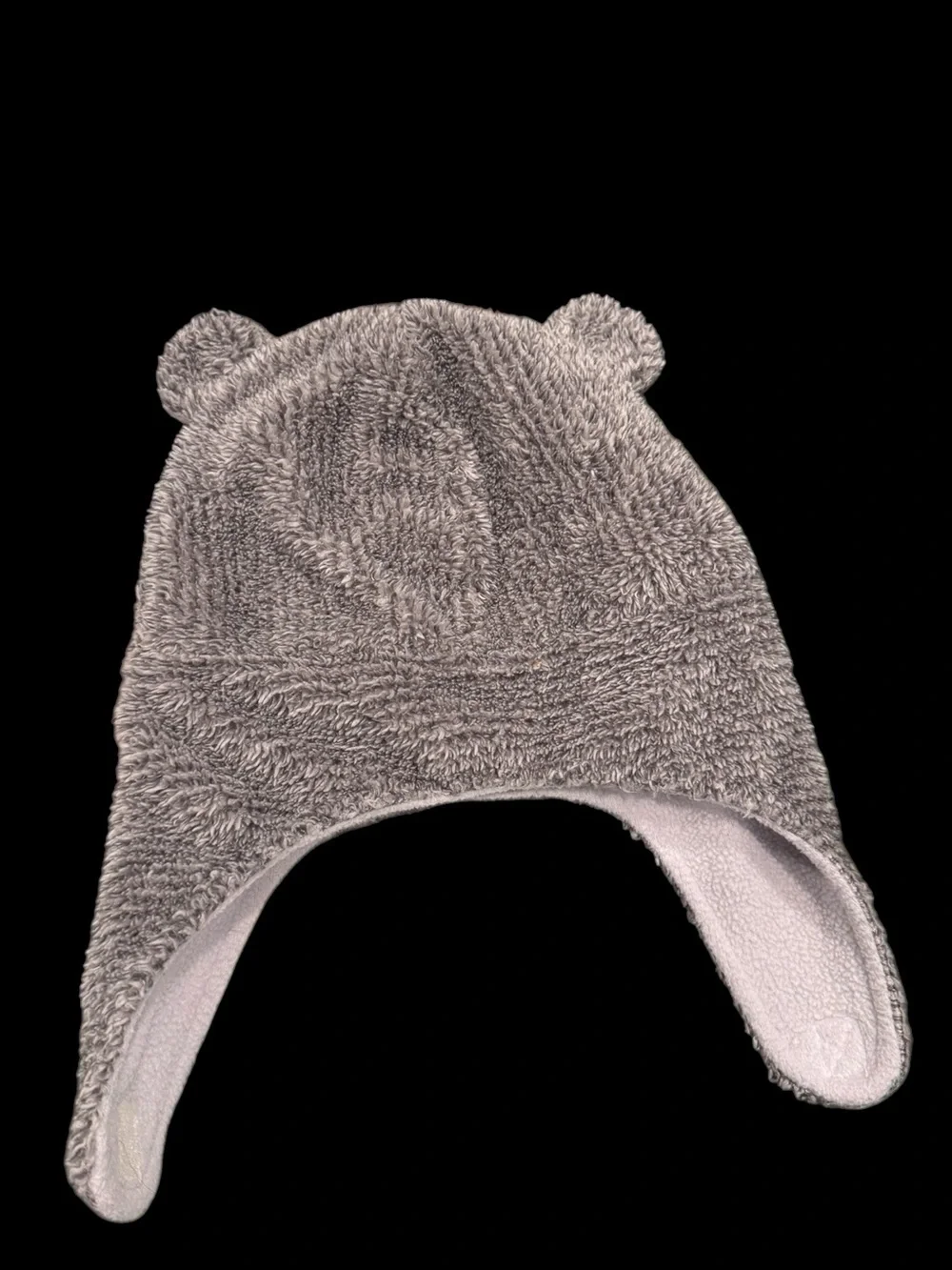 Carter’s Warm & Cozy Gray Bear Ear Toddler Hat and Mittens Set
